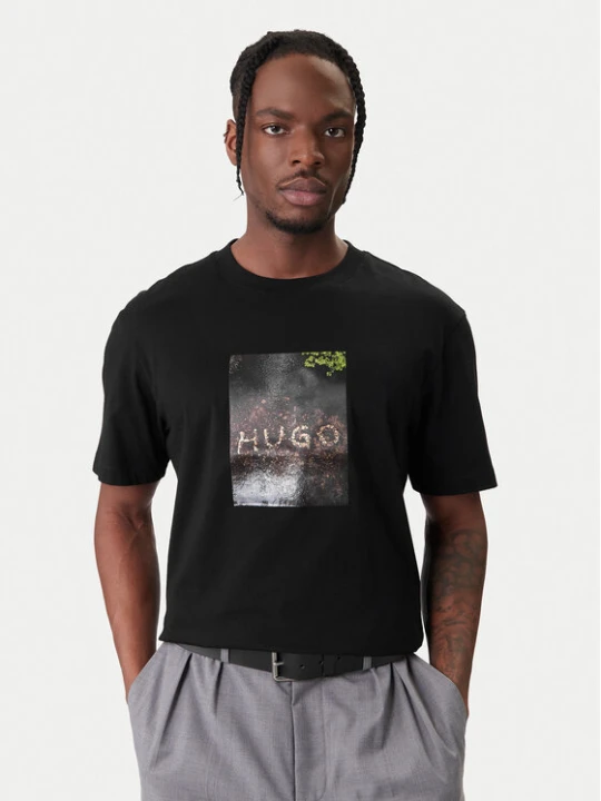 Zdjęcie produktu HUGO T-Shirt Doreston 50554319 Czarny Regular Fit