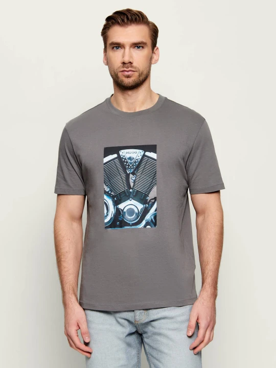 Zdjęcie produktu HUGO T-shirt Dostino | Regular Fit szary