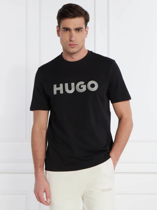 Zdjęcie produktu HUGO T-shirt Drochet | Regular Fit czarny