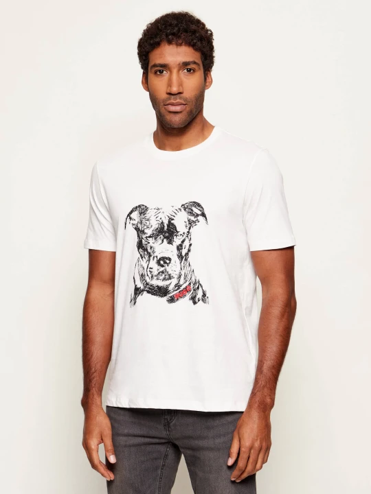 Zdjęcie produktu HUGO T-shirt Dubrox | Regular Fit biały