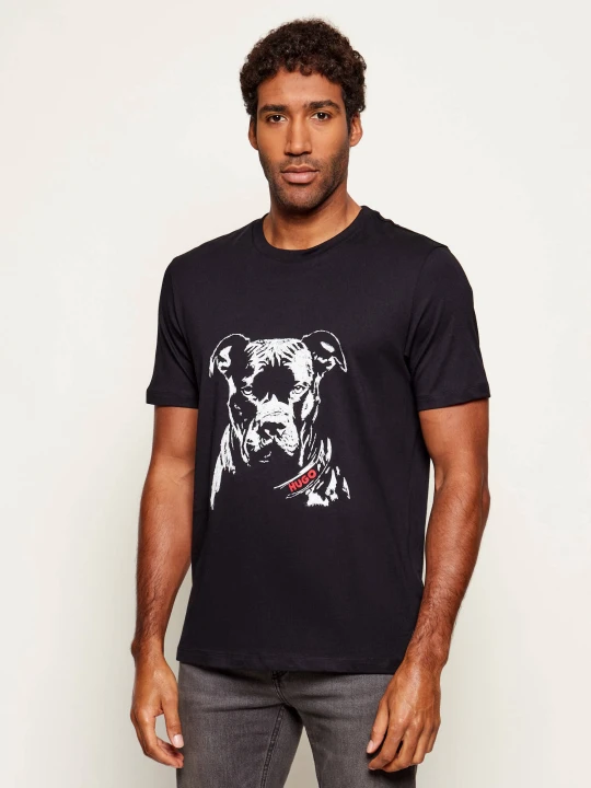 Zdjęcie produktu HUGO T-shirt Dubrox | Regular Fit czarny