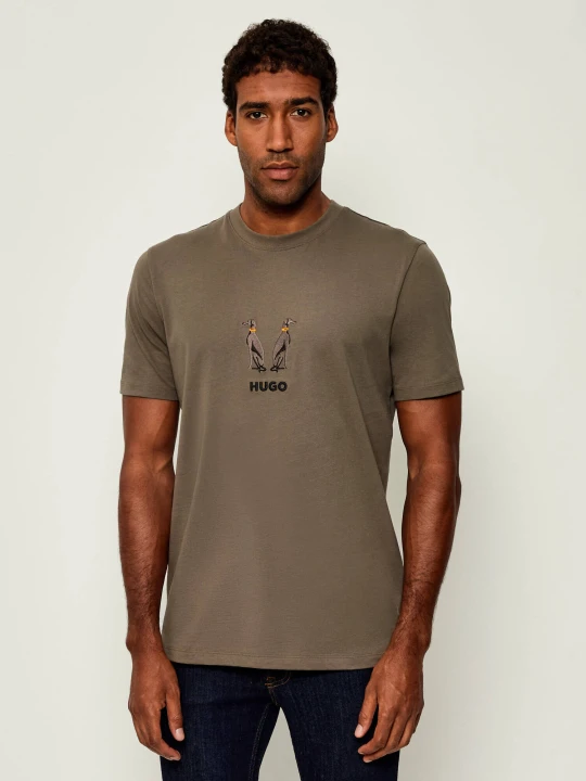 Zdjęcie produktu HUGO T-shirt Dugolini | Regular Fit beżowy