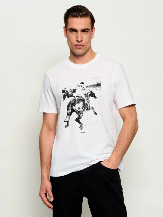 Zdjęcie produktu HUGO T-shirt Duhorse | Regular Fit biały