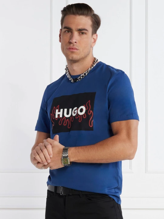 Zdjęcie produktu HUGO T-shirt Dulive_U241 | Regular Fit granatowy