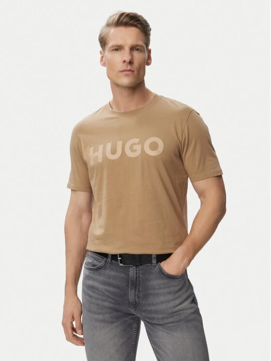 Zdjęcie produktu HUGO T-Shirt Dulivio 50467556 Beżowy Regular Fit