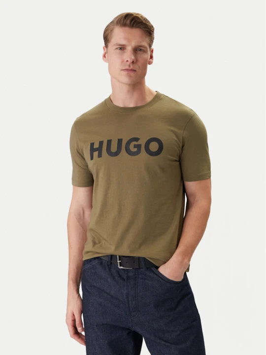 Zdjęcie produktu HUGO T-Shirt Dulivio 50467556 Khaki Regular Fit