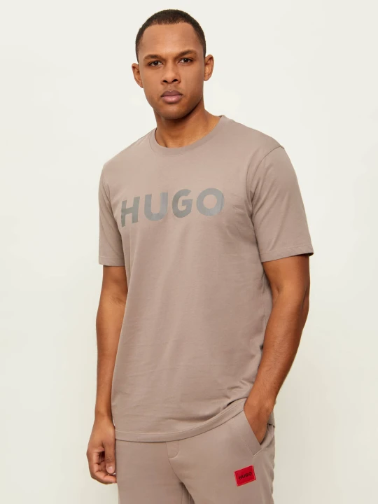Zdjęcie produktu HUGO T-shirt Dulivio | Regular Fit beżowy