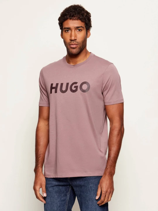Zdjęcie produktu HUGO T-shirt Dulivio | Regular Fit różowy