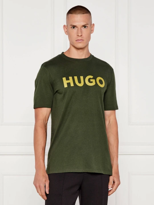 Zdjęcie produktu HUGO T-shirt Dulivio | Regular Fit butelkowa zieleń
