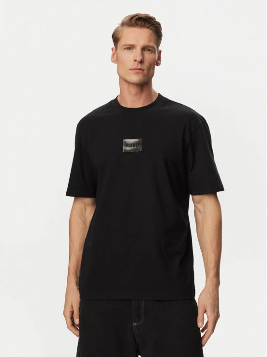 Zdjęcie produktu HUGO T-Shirt Dumeon 50557445 Czarny Regular Fit