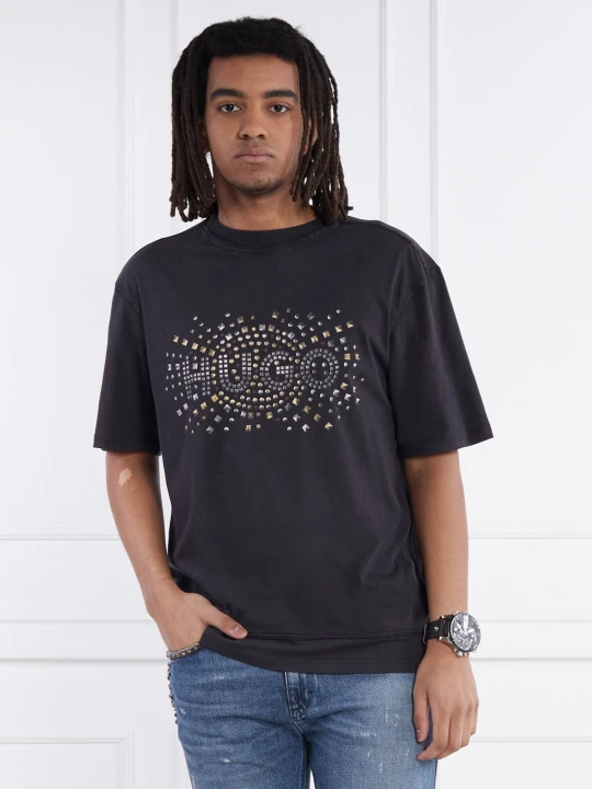 Zdjęcie produktu HUGO T-shirt Dunic | Relaxed fit czarny