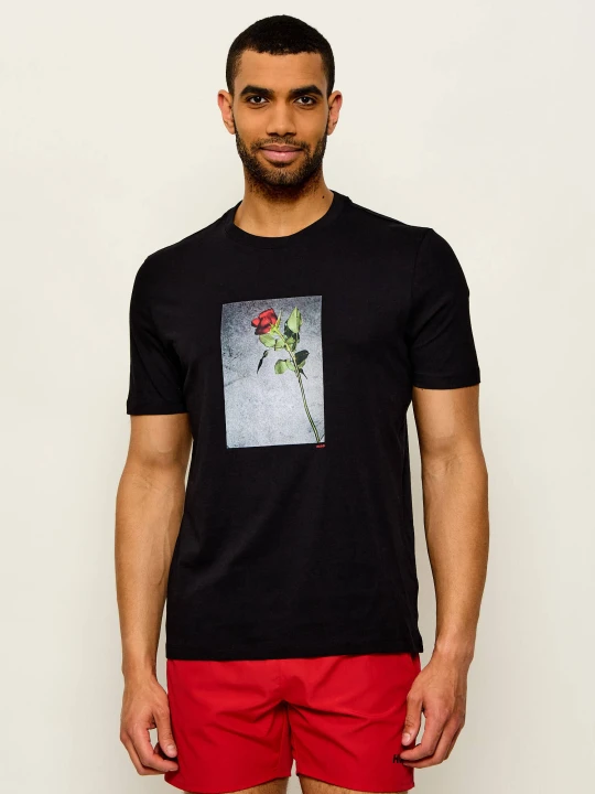 Zdjęcie produktu HUGO T-shirt Durose | Regular Fit czarny