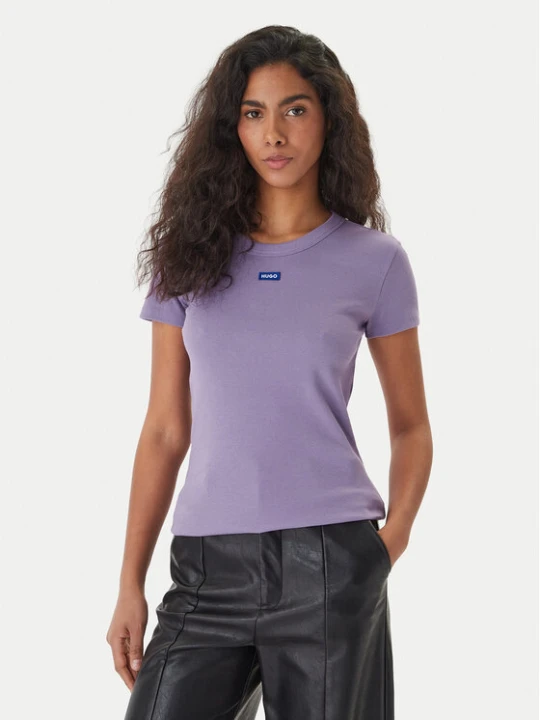 Zdjęcie produktu HUGO T-Shirt Easy 50523924 Fioletowy Slim Fit
