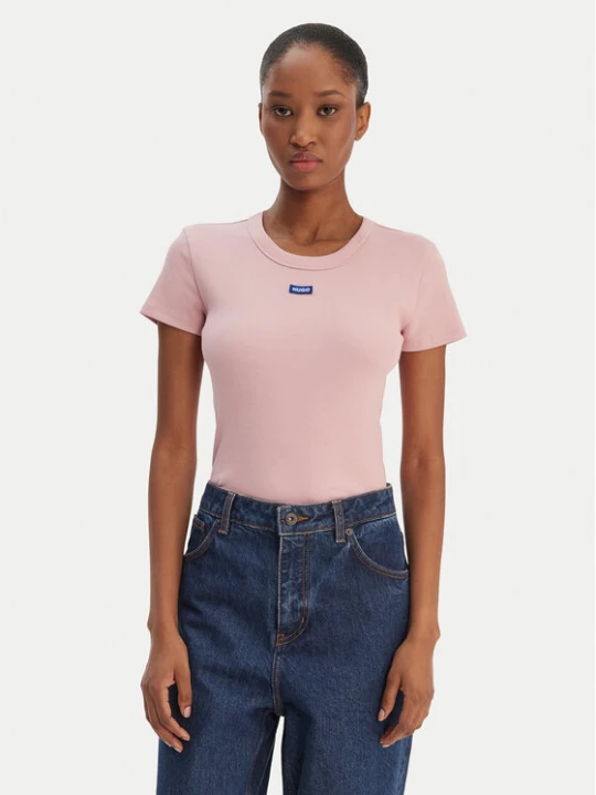 Zdjęcie produktu HUGO T-Shirt Easy 50523924 Różowy jasny Slim Fit