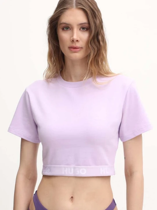 Zdjęcie produktu HUGO t-shirt lounge fioletowy