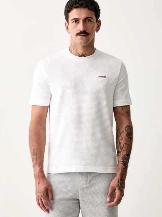 Zdjęcie produktu HUGO T-shirt lounge męski z bawełną Austin T-Shirt biały
