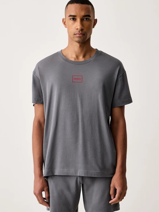Zdjęcie produktu HUGO T-shirt lounge męski z bawełną Laze T-Shirt szary