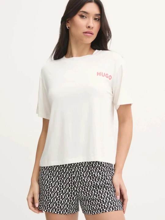 Zdjęcie produktu HUGO t-shirt lounge UNITE_T-SHIRT beżowy