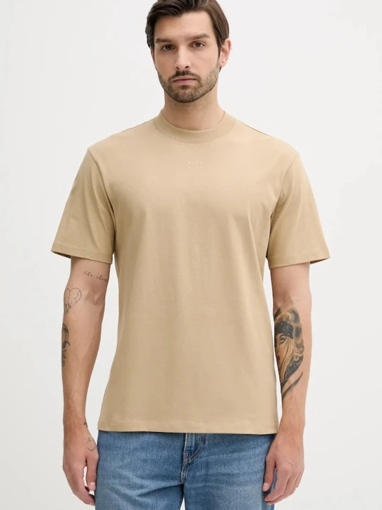 Zdjęcie produktu HUGO T-shirt męski bawełniany Dapolino zielony