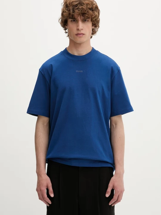 Zdjęcie produktu HUGO T-shirt męski bawełniany Dapolino granatowy