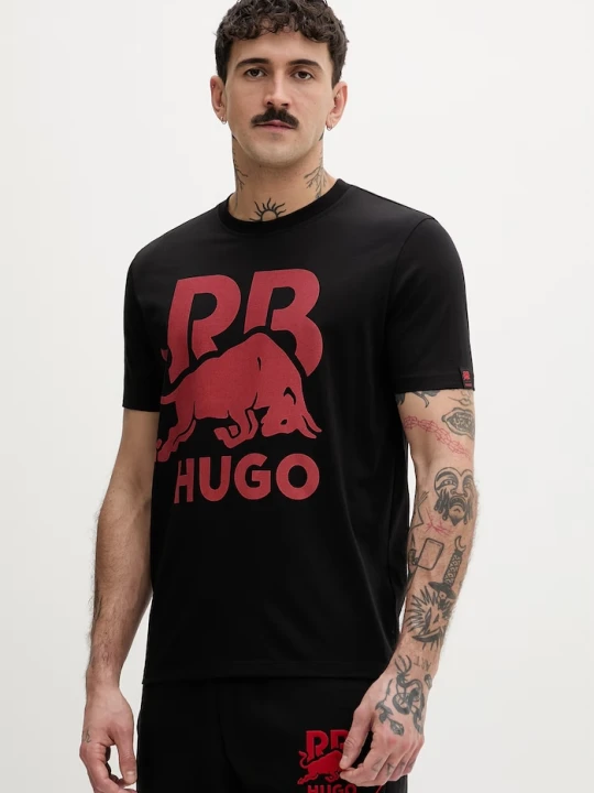 Zdjęcie produktu HUGO t-shirt męski bawełniany Dlix_RB czarny