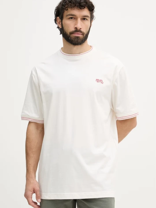 Zdjęcie produktu HUGO T-shirt męski z bawełną ROY T-SHIRT beżowy