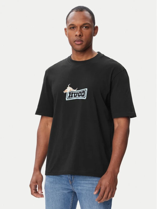 Zdjęcie produktu HUGO T-Shirt Nadero 50566032 Czarny Regular Fit