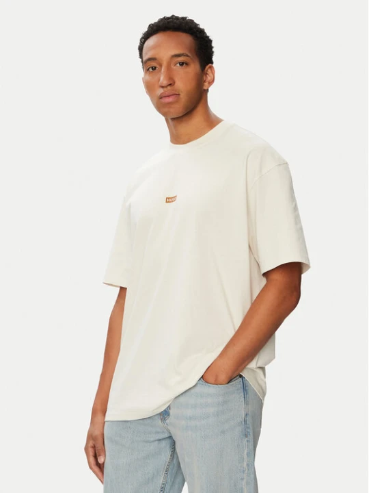 Zdjęcie produktu HUGO T-Shirt Nalono 50509776 Kremowy Loose Fit