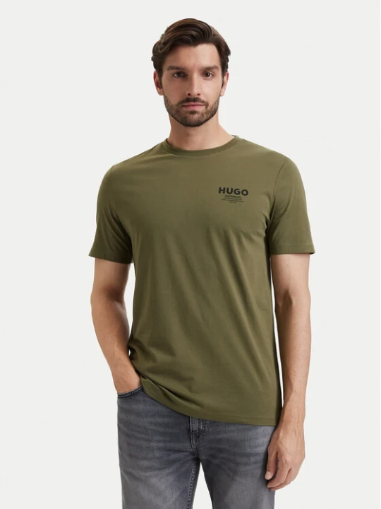 Zdjęcie produktu HUGO T-Shirt Nesptee 50572740 Zielony ciemny Regular Fit