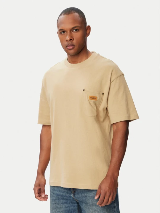 Zdjęcie produktu HUGO T-Shirt Nevado 50564045 Beżowy Loose Fit