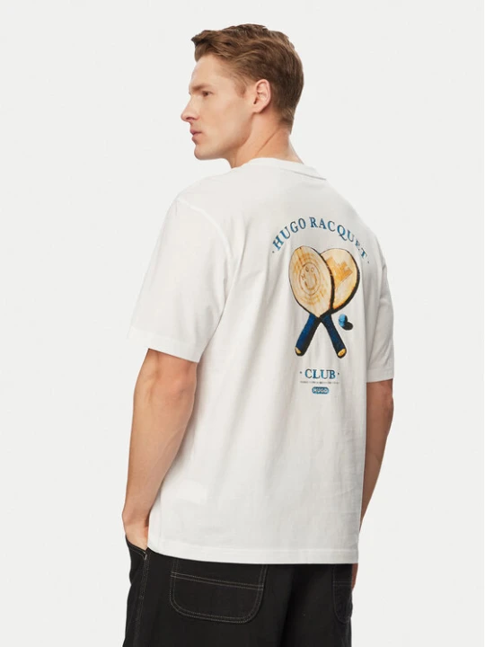 Zdjęcie produktu HUGO T-Shirt Nulaxo 50560093 Kremowy Regular Fit