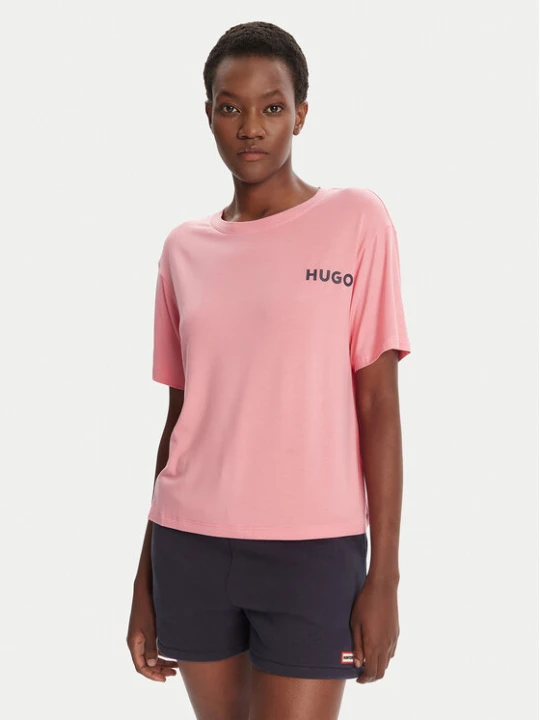 Zdjęcie produktu HUGO T-Shirt Unite 50490707 Czerwony Relaxed Fit Różowy
