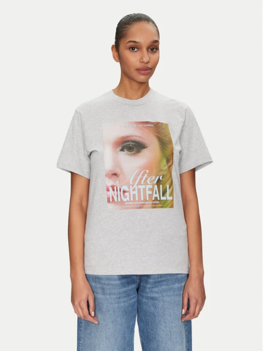 Zdjęcie produktu HUGO T-Shirt Vintage 50534545 Szary Boxy Fit