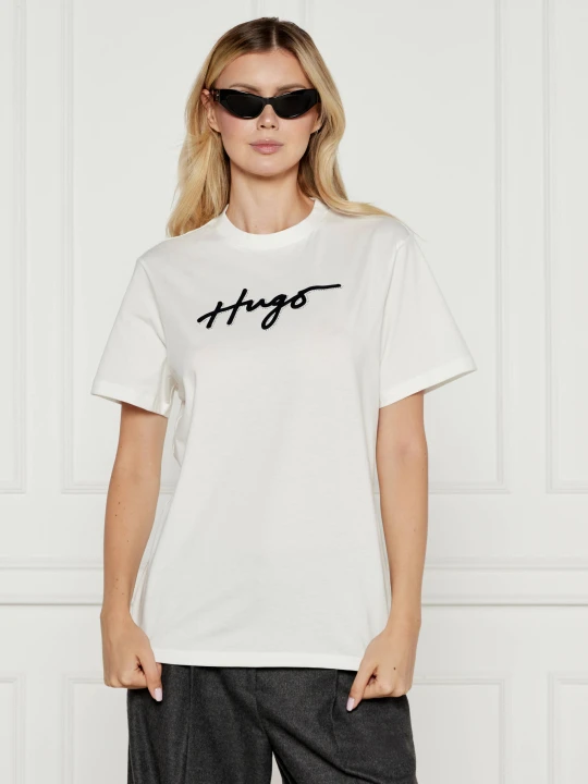 Zdjęcie produktu HUGO T-shirt VINTAGE | Loose fit biały