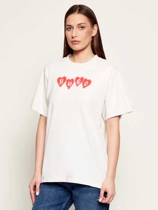 Zdjęcie produktu HUGO T-shirt Vintage Tee_22 | Relaxed fit biały