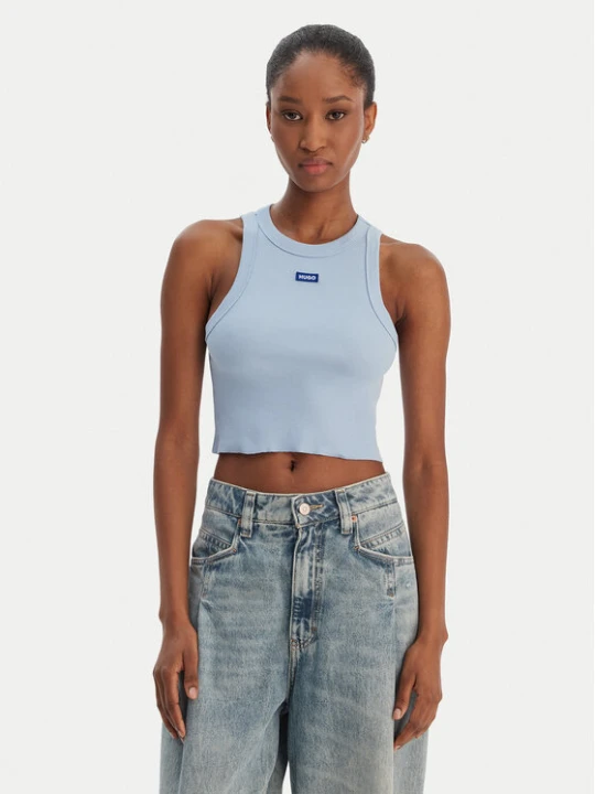 Zdjęcie produktu HUGO Top Baby 50511450 Błękitny Slim Fit Niebieski jasny