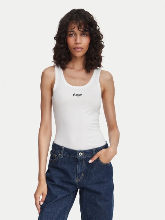Zdjęcie produktu HUGO Top Damatank 50572293 Biały Extra Slim Fit