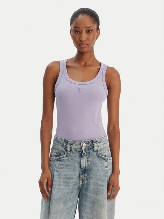 Zdjęcie produktu HUGO Top Datamia 50514489 Fioletowy Slim Fit