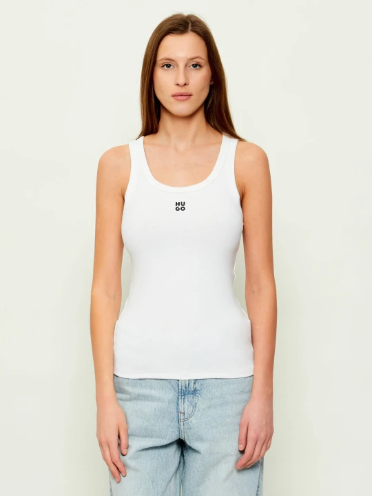 Zdjęcie produktu HUGO Top Datamia | Slim Fit biały