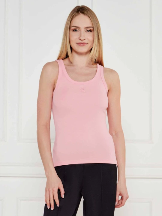 Zdjęcie produktu HUGO Top Datamia | Slim Fit pudrowy róż