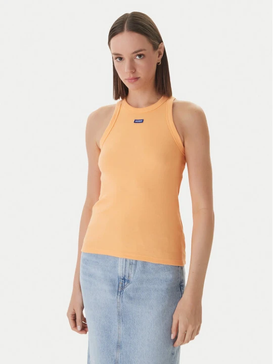 Zdjęcie produktu HUGO Top Easy 50508857 Pomarańczowy Slim Fit