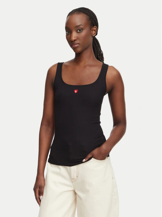 Zdjęcie produktu HUGO Top Heart 50566824 Czarny Regular Fit
