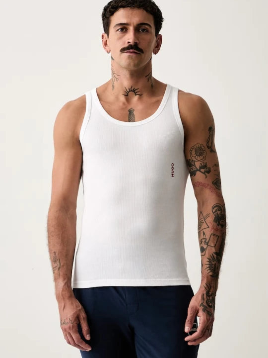 Zdjęcie produktu HUGO top męski bawełniany TANK TOP TRIPL. PACK 3-pack biały