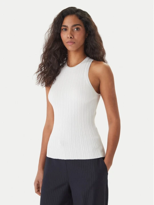 Zdjęcie produktu HUGO Top Sarepla 50539890 Écru Slim Fit Kremowy
