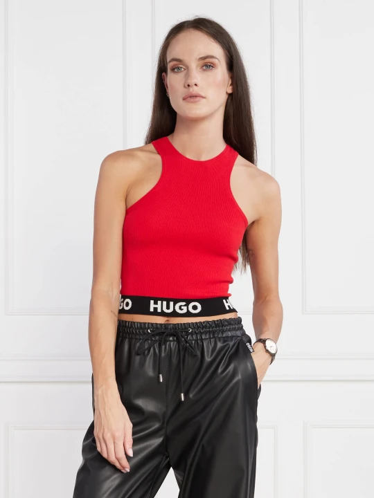 Zdjęcie produktu HUGO Top Sorrelta | Slim Fit czerwony