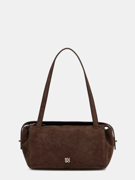Zdjęcie produktu HUGO torebka bagietka damska z imitacji zamszu Meelo S_Duffle SM brązowy