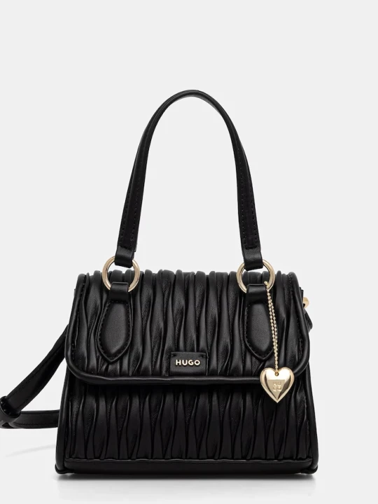 Zdjęcie produktu HUGO torebka crossbody damska z imitacji skóry Clioh M_Top Handle czarny
