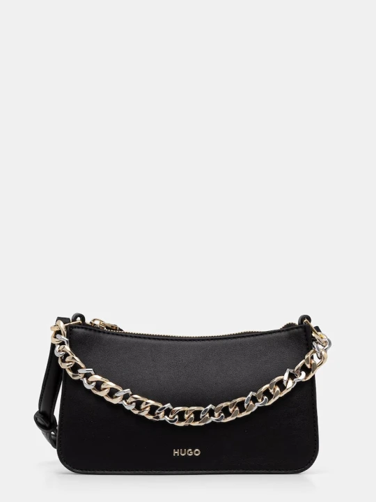 Zdjęcie produktu HUGO torebka crossbody damska z imitacji skóry Love_Crossbody czarny
