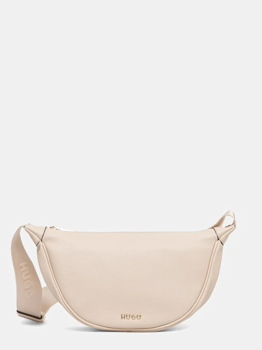 Zdjęcie produktu HUGO torebka crossbody damska z imitacji skóry Orin 2.0 Hobo beżowy