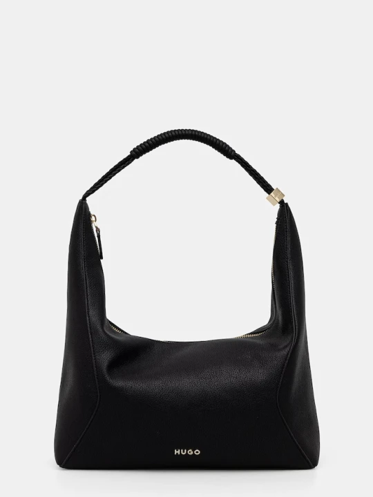 Zdjęcie produktu HUGO torebka hobo damska z imitacji skóry Brielle_Hobo czarny